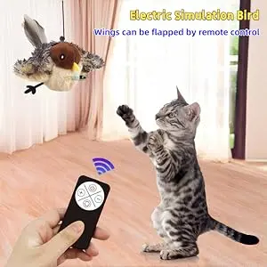 Electric Simulated Bird, Cat Toy, Flap Bird