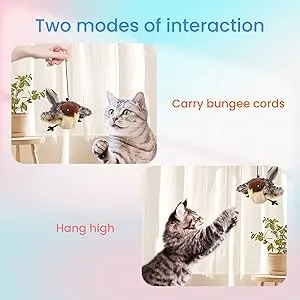 Electric Simulated Bird, Cat Toy, Two modes of interaction