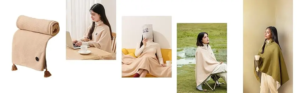 Portable Heated Shawl Blanket - ValueGather - ShinYue